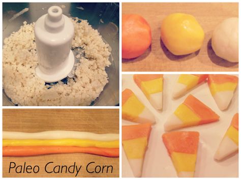 Paleo Recipe Love: Paleo Candy Corn - It can be done! And only takes ... Paleo Candy, Paleo Friendly Snacks, Candy Corn Recipe, Natural Food Dye, Paleo Drinks, Arrowroot Flour, Keto Candy, Paleo Recipes Dessert, Paleo Recipe