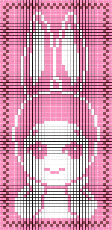 Hello Kitty Crochet Graph, Stitchfiddle Crochet Chart, Tapestry Pixel Art, Bead Tapestry Patterns, Sonny Angel Alpha Pattern, Word Tapestry Crochet, Hello Kitty Tapestry Crochet, Sonny Angel Crochet Pattern, Simple Pixel Grid Crochet