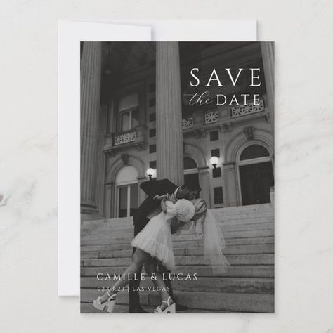 Modern Minimal Save the Date  Invitation#Elegant #DIYWeddingInv #UniqueInvitations #WeddingInspo
#WeddingIdeas Vintage Save The Date Zazzle, Wedding Save The Date Picture Ideas, Save The Date Magnets Pictures, Simple Save The Date Picture, Save The Date Ideas For Weddings Photos, Timeless Wedding Save The Dates, Classic Save The Date With Photo, Save The Date Ideas Timeless, Save The Dates Without Photo