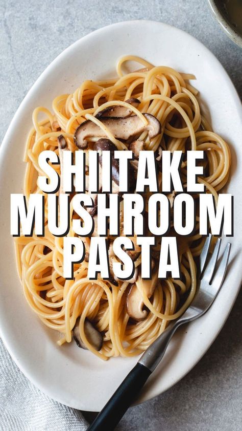 Learn how to make Japanese-flavored Shiitake Mushroom Pasta! Savor this pasta’s rich, umami taste, crafted using fresh and firm shiitake mushrooms! Vegetarian Dinner Ideas Healthy, Shiitake Mushroom Soup, Shiitake Mushrooms Recipes, Authentic Japanese Recipes, Pasta Sauce Recipes Tomato, Healthy Japanese Recipes, Japanese Vegan, Recipes Noodles, Mushroom Recipes Pasta