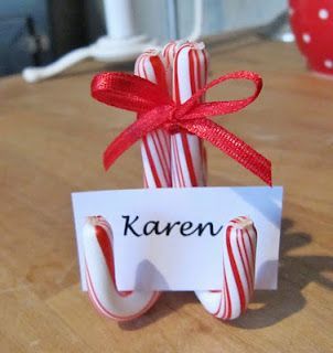 Candy Cane Crafts, It's December, Christmas Place, Candy Cane Christmas, Navidad Diy, Noel Christmas, Candy Canes, Creative People, Place Card