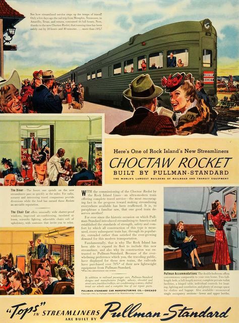 Vintage Train Travel, Rock Island Railroad, Car Manufacturing, Train Pics, Via Rail, Cable Railing Systems, Vintage Railroad, Railroad Art, Vintage Trains