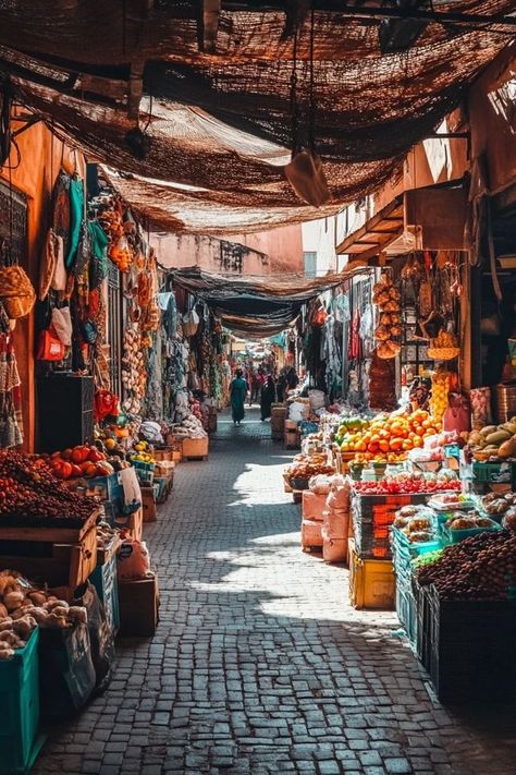 "Dive into the vibrant colors and sounds of local markets in Marrakech! 🛍️🇲🇦 #MarrakechMarkets #CulturalExploration #TravelMorocco" Local Market Aesthetic, Marrakesh Market, Marrakech Aesthetic, Marrakech Market, Marrakech Morocco Aesthetic, Morocco Market, Moroccan Market, Market Aesthetic, Morocco Aesthetic