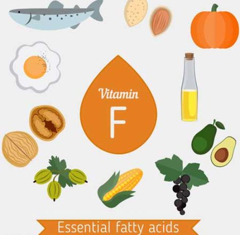 Vitamin F is not a vitamin in the traditional sense, but rather a term used for two fats — alpha-linolenic acid (ALA) and linoleic acid (LA). They are essential fatty acids (EFAs) and are required for regular body functions and are very importa Body Functions, Deep Fried Food, Vitamin F, Brain And Heart, Peanut Oil, Cell Membrane, Flaxseed Oil, Linoleic Acid, Brittle Hair