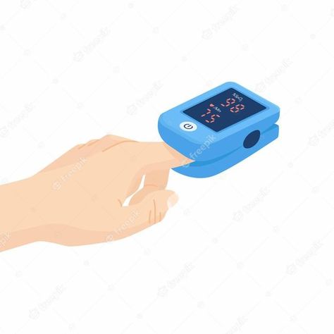 Doctor Tools, Pulse Oximetry, Blood Glucose Meter, Pulse Oximeter, Isometric Illustration, Fitness Bracelet, Action Camera, Premium Vector, Anime Wallpaper