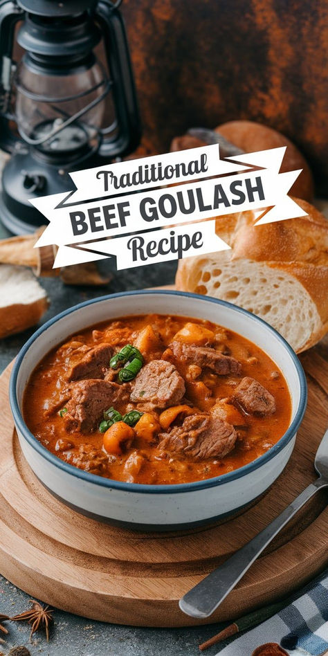 Savor the warm, comforting flavors of this Traditional Beef Goulash! Slow-cooked beef in a smoky paprika sauce makes this a deliciously satisfying dish for any night. Gulasch Beef Goulash Recipes, German Goulash Recipes, Beef Goulash Recipes, German Goulash, German Food Authentic, Goulash Recipe, Beef Goulash, Food Authentic, Paprika Sauce