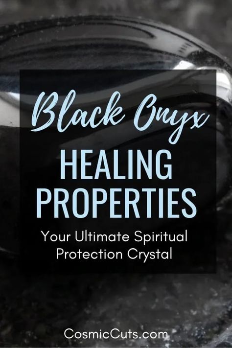 Black Onyx healing properties have incredible power. Its frequency helps us dive deep into the unexplored parts of our psyche in order to elevate, rise above our limitations, and transform. This grounding stone can truly help us come home to ourselves. Let’s learn about Black Onyx meaning... #blackonyxhealingproperties #blackonyxproperties #blackonyxmeaning https://cosmiccuts.com/blogs/healing-stones-blog/black-onyx-healing-properties Black Onyx Crystal Meaning, Black Onyx Meaning, Crystal For Protection, Healing Crystals Decor, Onyx Meaning, Bible Meaning, Black Onyx Crystal, Healing Crystals Meanings, About Crystals