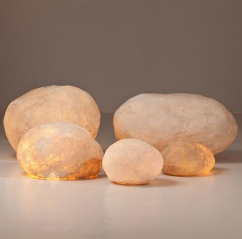 Glowing Rock Floor, Rock Lamp, Flooring Texture, Contemporary Home Interior, Dark Paint, Paint Rocks, Rock Sculpture, Light Lamps, Lamps Modern