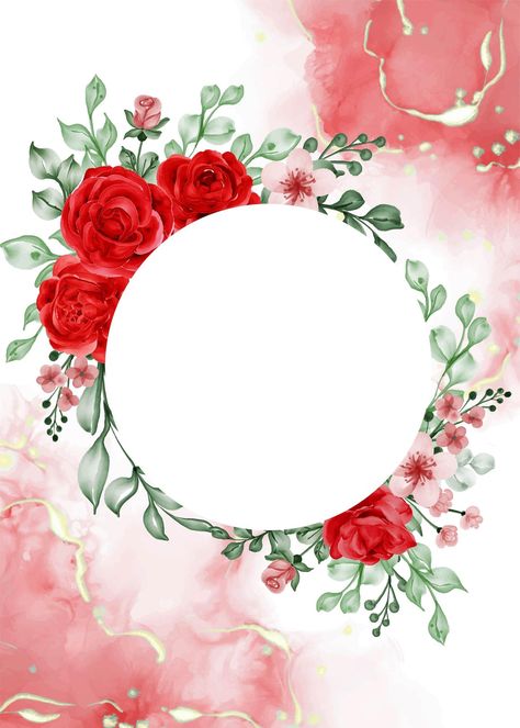 Free Vector | Freedom rose red flower frame background with white space circle Flower Frame Background, Red Roses Background, Gold Circle Frames, Photo Rose, Floral Logo Design, Purple Flowers Wallpaper, Photo Frame Design, Flower Circle, Floral Border Design