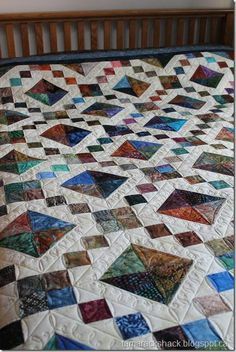 Jewelbox Quilt Pattern, Jewel Box Quilt, Simple Quilting, Bed Quilts, Quilting Board, Quilts Decor, Batik Quilts, Scrap Quilt Patterns, Scrappy Quilt