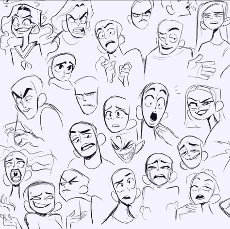 Old Sketches, Drawing Face Expressions, Face Drawing Reference, 캐릭터 드로잉, Drawing Expressions, Figure Drawing Reference, Creative Drawing, Art Tutorials Drawing, Sketchbook Art Inspiration