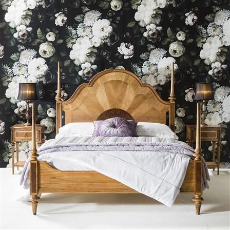 Spire 6' Bedstead Walnut Bed, French Bed, Bed Frame Design, Super King Size Bed, Barrel Furniture, Four Poster Bed, Superking Bed, Four Poster, Wooden Bed Frames