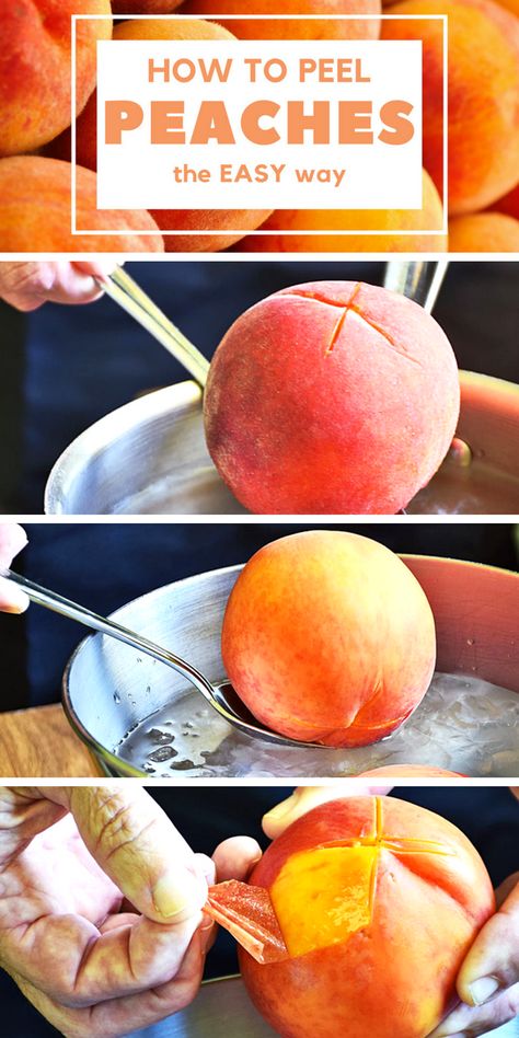 Peeling Peaches, Peel Peaches, Freezing Peaches, Shrimp Appetizer, Vegetarian Bowls, How To Peel Peaches, Peach Dessert, Peach Recipes, Diy Remedies