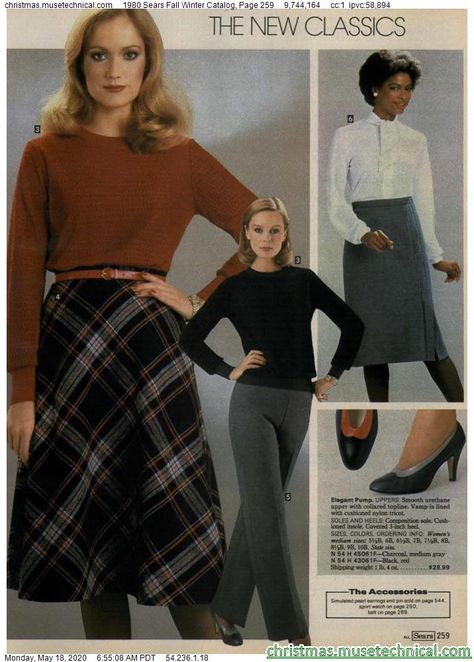 1980 Sears Fall Winter Catalog, Page 259 - Christmas Catalogs & Holiday Wishbooks 1980s College Fashion, 60s Chic Fashion, 80s Fashion Classy, 1980 Fashion Women, 80s Winter Outfits, 1980 Outfit, 80s Winter Fashion, 1981 Fashion, 1980 Clothes