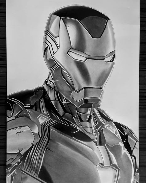 Iron Man Drawing Realistic, Venom Drawing Pencil Sketch, Iron Man Pencil Sketch, Marvel Avengers Sketches, Marvel Characters Drawings, Marvel Drawings Pencil, Iron Man Sketch, Superhero Drawings, Batman Art Drawing