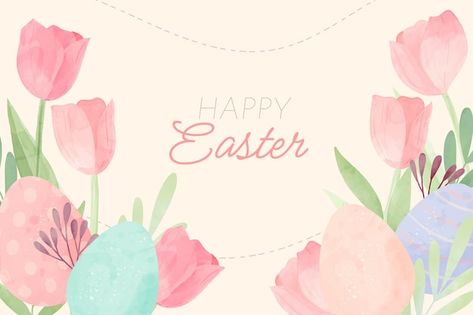 Easter Computer Wallpaper, Easter Laptop Wallpaper, Easter Computer Wallpaper Desktop Backgrounds, Spring Widgets, Easter Watercolor, Computer Desktop Backgrounds, Easter Background, Easter Nail, Easter Backgrounds