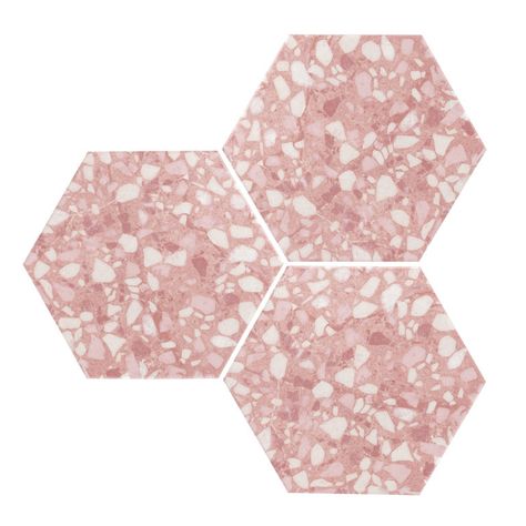 Terrazzo Pattern Floor, Pink Terrazzo Tile, Terrazo Tile, Miners Cottage, Pink Terrazzo, Mandarin Stone, Patterned Tile, Rectified Tile, New House Bathroom