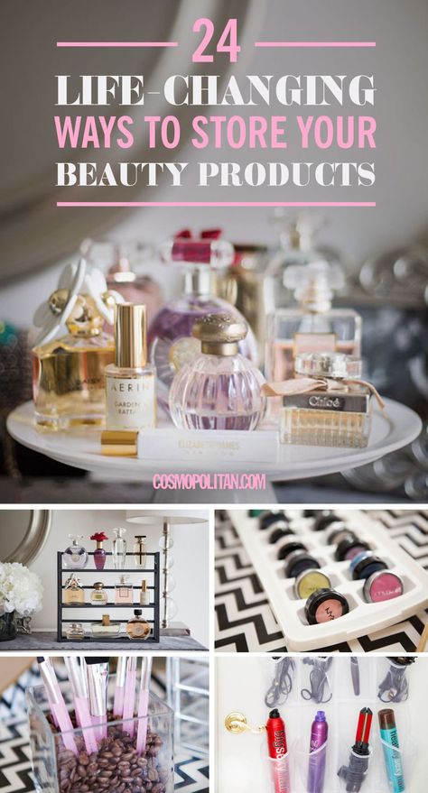 Beauty Room Storage, Makeup Storage Hacks, Diy Makeup Organizer, Makeup Organization Diy, Beauty Organization, Beauty Storage, Trendy Makeup, Storage Hacks, Prom Formal