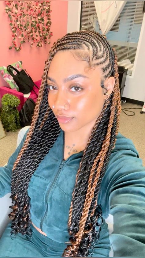 Front Braided Back Box Braids, Vacay Braids, Side Braided Hairstyles, Fulani Twists, Braids Inspiration, Braided Hairstyles Men, Latest Braided Hairstyles, Nigeria Food, Protective Braids