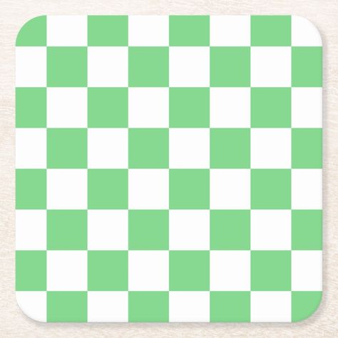 Retro Green Chessboard Tile Y2K Aesthetic Pattern Dickson Tennessee, Cute Wallpapers For Ipad, Green Checkered, Pistachio Green, Paper Coaster, Square Paper, Digital Print Fabric, Window Clings, Y2k Aesthetic