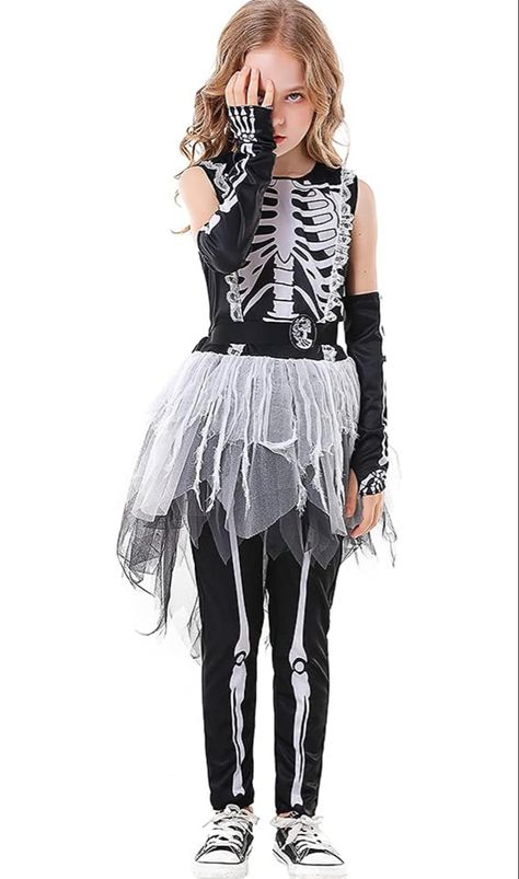 Halloween Girls Ghostly Skeleton Costume Girls Skeleton Costume, Cute Skeleton, Skeleton Costume, Star Images, Old Love, Halloween Girl, Girl Costumes, Daughter Love, Happy Halloween