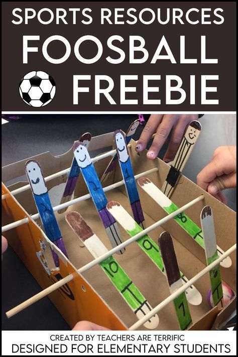 Engaging STEM Sports Activities - Teachers are Terrific Challenges Ideas, Stem Challenge, Science Topics, Foosball, Stem Challenges, Stem Projects, Creative Workshop, Stem Toys, Reading Levels