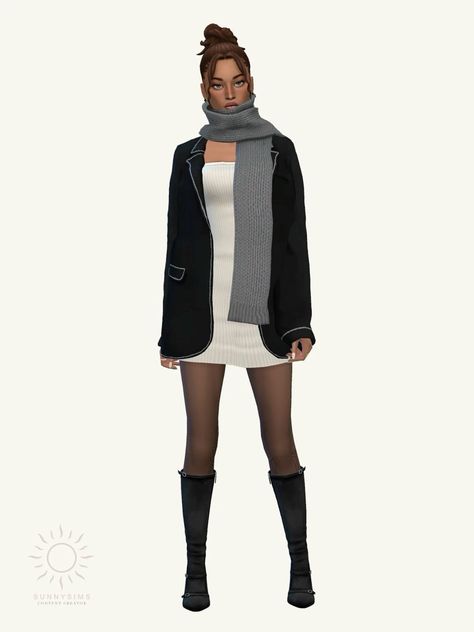 Ts4 Cc Scarf, Scarf Sims 4 Cc, Sims 4 Cc Stockholm Style, Sims 4 Scarf Cc, Sims 4 Scarf, Sims 4 Tights, Sims 4 Formal, Mm Furniture, Socks Loafers