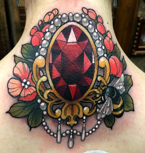 Little ruby upgrade for Rubis! Thank you ♥️ Tummy Tattoo, Jewel Tattoo, Ruby Jewel, Jewelry Tattoos, Jewelry Tattoo, Deathly Hallows Tattoo, Dreamcatcher Tattoo, Tattoos And Piercings, Tattoo Art