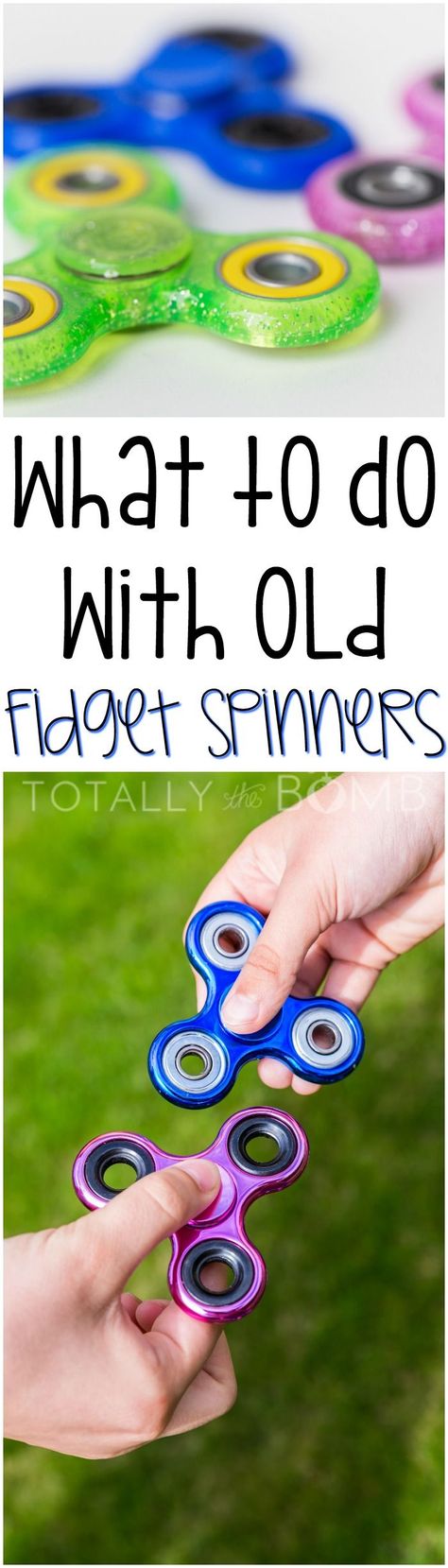 Got a few thousand fidget spinners laying around? Problem solved. Parent Humor, Figet Spinners, Upcycle Diy, Mom Activities, Fidget Spinners, Problem Solved, Fall Projects, Birthday Games, Upcycled Crafts