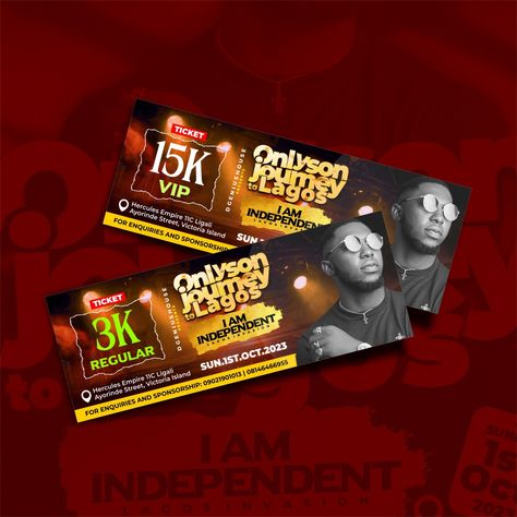 TICKET Party Ticket Design, Event Ticket Design, Tickets Design, Victoria Island, Event Tickets, Party Tickets, Social Media Advertising Design, Ticket Design, Awards Night