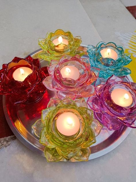 Diwali Candle Holders, Resin Candle Holder, Diwali Candles, Diwali Ideas, Resin Bowl, Candy Land Birthday, Wedding Flower Jewelry, Resin Candle, Candy Land Birthday Party