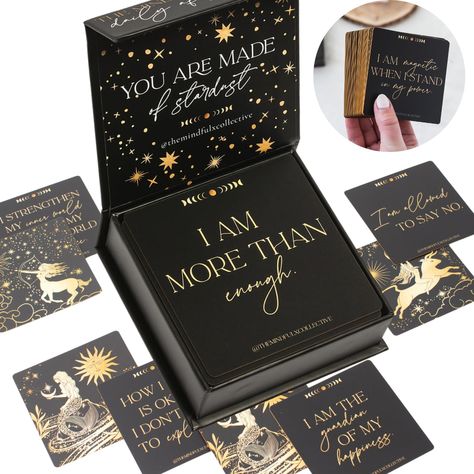 Witchy Astrology, Daily Affirmations For Women, Women Self Care, Affirmation Deck, Cards For Women, Metaphysical Gifts, Prosperity Affirmations, Manifestation Meditation, Motivational Cards