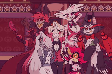 Vivienne Medrano, Vivziepop Hazbin Hotel, Weird Dreams, Hotel Style, Group Photo, Hotel Art, Amazing Spiderman, In My Head, Group Photos