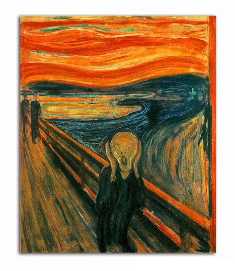 Edvard Munch - The Scream - Canvas Painting reprint Scream Art, Le Cri, The Scream, Edvard Munch, Paul Gauguin, Paint By Number Kits, Gustav Klimt, Wall Art Pictures, Henri Matisse