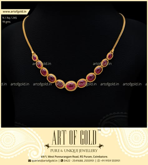 A gorgeous Light Weight Antique #Kemp Stone #Necklace that would go well with any Ethnic wear. Click to Buy. Kemp Jewellery, Jewellery Model, Ruby Necklace Designs, Gold Necklace Indian, Gold Jewelry Simple Necklace, Gold Necklace Indian Bridal Jewelry, Necklace Art, Antique Jewelry Indian, Gold Pendant Jewelry