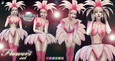 Brazil Costume, Brazil Carnival Costume, Carnival Brazil, Sims 4 Cas Mods, Crazy Costumes, Flower Costume, Sims 4 Anime, Cc Clothes, Free Sims 4