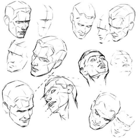 How to Draw the Face and Head in Perspective to Keep Correct ... Drawing The Human Head, Anime Face Drawing, Tree Drawings Pencil, How To Draw Steps, Drawing Tutorial Face, Drawing Eyes, Face Drawing Reference, 얼굴 그리기, Drawing Heads