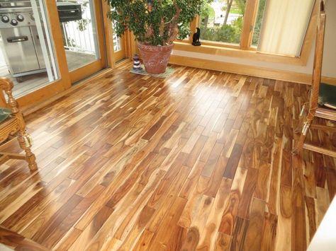 You can apply a variety of coatings and finishes at the factory (prefinished), or on the job site, depending on the installation requirements. The post Why You Should Prefer Solid Wood Flooring appeared first on ELMENS. Solid Blonde, Acacia Flooring, Acacia Hardwood Flooring, Acacia Wood Flooring, Walnut Wood Floors, Walnut Hardwood Flooring, Real Hardwood Floors, Installing Hardwood Floors, Blonde Asian