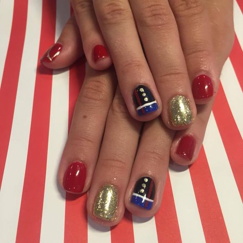 Marine Corps nails Marine Ball Nails, Usmc Nails Designs, Marine Corps Ball Nails, Marine Corps Nails Designs, Marine Nails Designs, Marine Corps Nails, Usmc Nails, Usmc Party, Military Nails