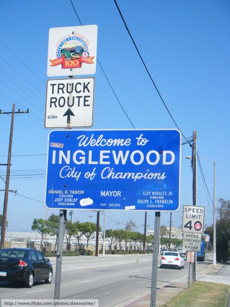 Inglewood California, City Sign, Club Fashion, Sleeve Ideas, Leg Sleeve, City Of Angels, Dream City, Vintage Life, Yoga Studio