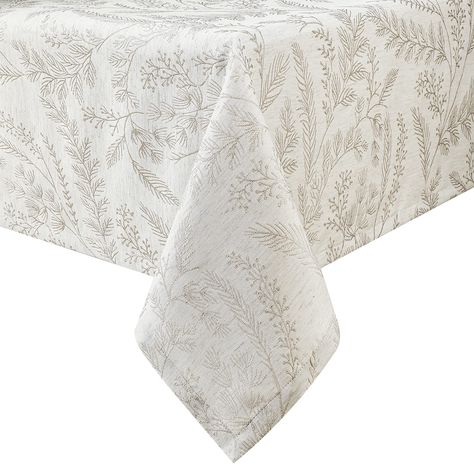 PRICES MAY VARY. ✅ PRACTICAL DESIGN: This table cloths is designed in jacquard phoenix tail fern pattern, the seamless envelope corner crafts to improves product durability, while the surface water repellent coating to prevent liquids. ✅ HIGH QUALITY MATERIALS: Our tablecloth are crafted from10% natural flax and 90% durable polyester blend fabric; Plain embroidered patterns and delicate touch of linen which gives it a Luxurious and chic charm of the dining table ✅ SIZE AND CARE: Measures 60" Wid Floral Table Cloth, Phoenix Tail, Rectangle Tables, Dining Table Sizes, Embroidered Patterns, Fern Pattern, Damask Tablecloth, Wrinkled Clothes, Rectangle Dining Table