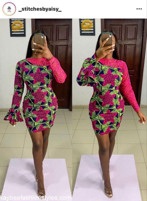 Style By Aisy, Ankara Short Gown Style 2024, Latest Ankara Styles For Ladies, Latest Ankara Short Gown Styles, Ankara Styles For Ladies, Latest Ankara Gown, Simple Dress Styles, Ankara Dress Designs, Ankara Short