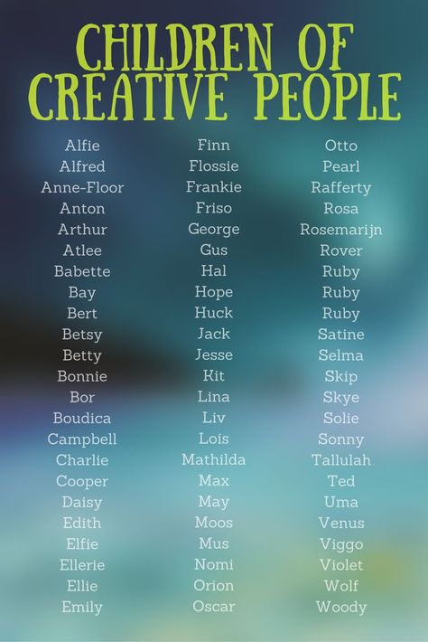 The names of artists' and creators' children. Name Ideas Boy, Boy Name Ideas, Rare Names, Baby Name Generator, Boy Name, Name Inspiration, Writing Characters, Unique Baby Names