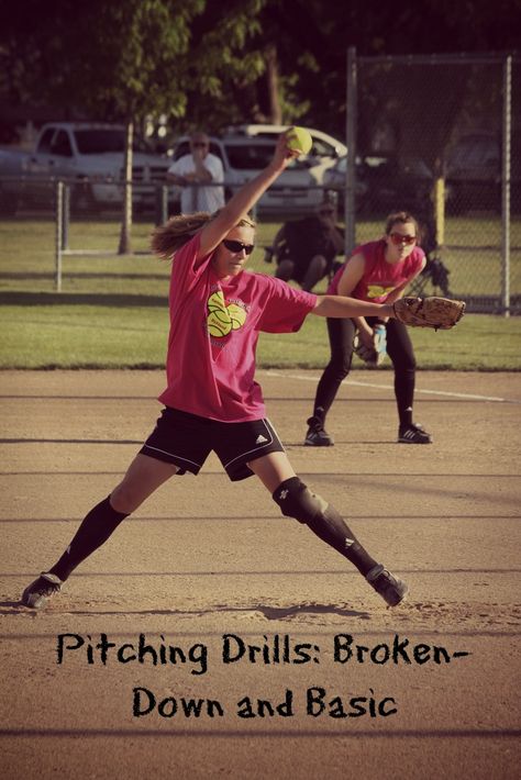 Softball Pitching Drills, Travel Softball, Pitching Drills, Softball Workouts, Youth Softball, Softball Crafts, Softball Pitcher, Softball Drills, Baseball Drills