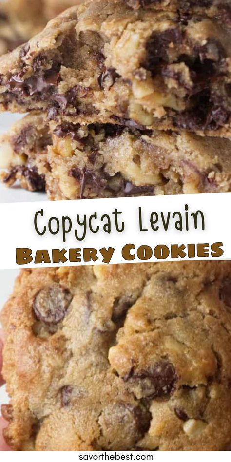 You don’t have to go to New York to taste a famous Levain Bakery chocolate chip cookie. Make jumbo cookies that taste just like the famous Levain bakery cookies right in your own kitchen. Levain Bakery Cookie Recipe, Levain Bakery Cookies, Levain Cookie Recipe, Jumbo Cookies, Levain Cookies, Bakery Chocolate Chip Cookies, Bakery Cookies, Levain Bakery, Ultimate Cookies