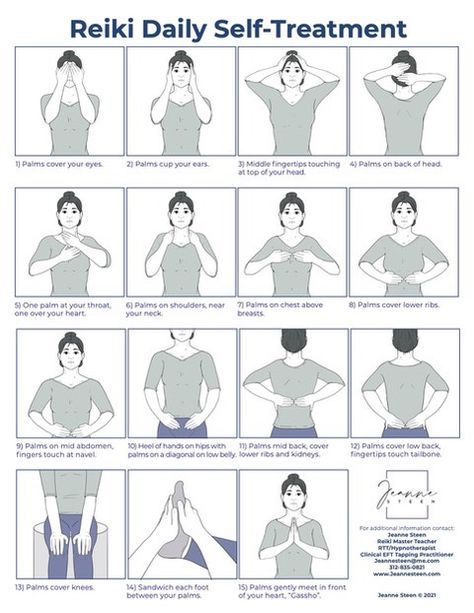 Reiki For Beginners Learning, Reiki Hand Positions Charts, Reiki Self Healing Hand Positions, Reiki Healing Quotes, Reiki Facial, Reiki Healing Pictures, Reiki Self Healing, Self Reiki, Reiki Hands