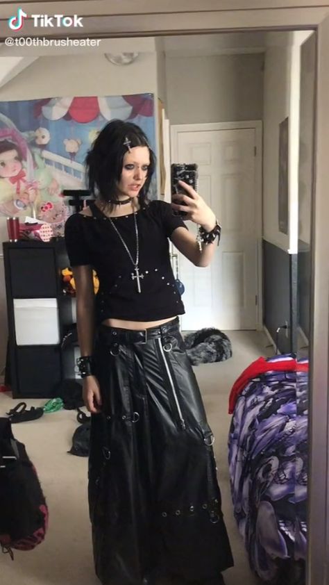 Goth Outfits Pants, Mallgoth Outfits, Mall Goth Fashion, Goth Summer Outfits, Summer Goth Outfits, Alt Summer Outfits, T Dress, Alt Fashion, Japanese Street Fashion