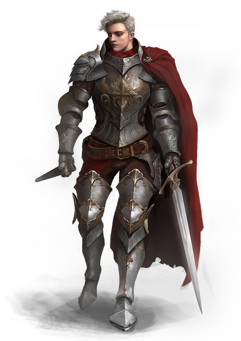 ArtStation - Knight, Seok-Jae Jang Fantasy Angel, Character Design Cartoon, Character Design Challenge, Heroic Fantasy, 다크 판타지, Knight Armor, Colin O'donoghue, Dungeons And Dragons Characters, Fantasy Male