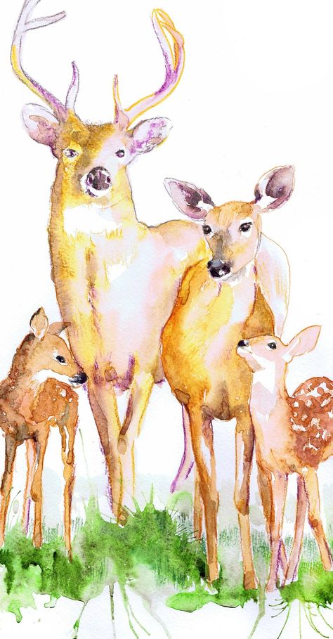 Baby Deer Nursery, Deer Nursery Decor, Woodland Nursery Wall, Woodland Animal Wall Art, Deer Nursery, Woodland Nursery Wall Art, Animal Watercolor, Elf Art, Travel Art Print