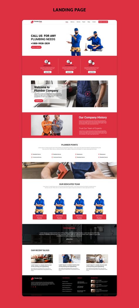 Plumber Website Template We provide purpose oriented design, responsive layout templates for plumber website.Here you can Buy plumber website templates. #Advertisement, #Plumber, #Website, #Template Plumbing Website Design, Plumber Website, Freelance Website, Unique Web Design, Plumbing Companies, Business Card Logo Design, Freelance Web Design, Professional Website Design, Freelancer Website